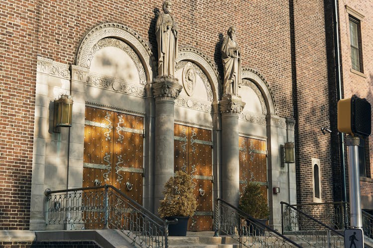 Sculptures Over Church Doors