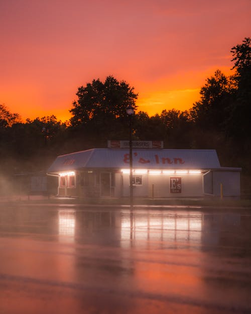 An Inn during the Golden Hour