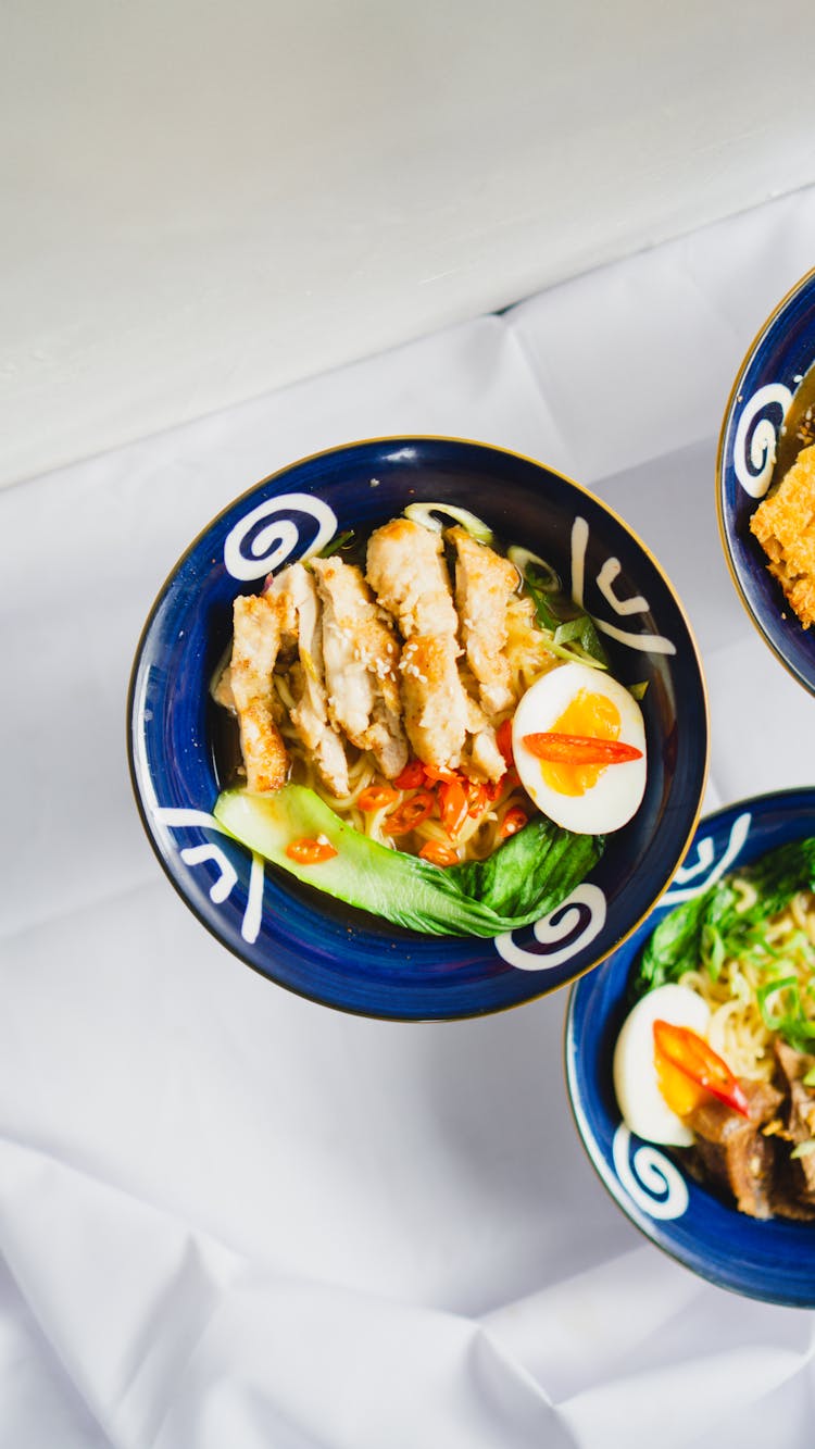 Ramen Dish In Bowls