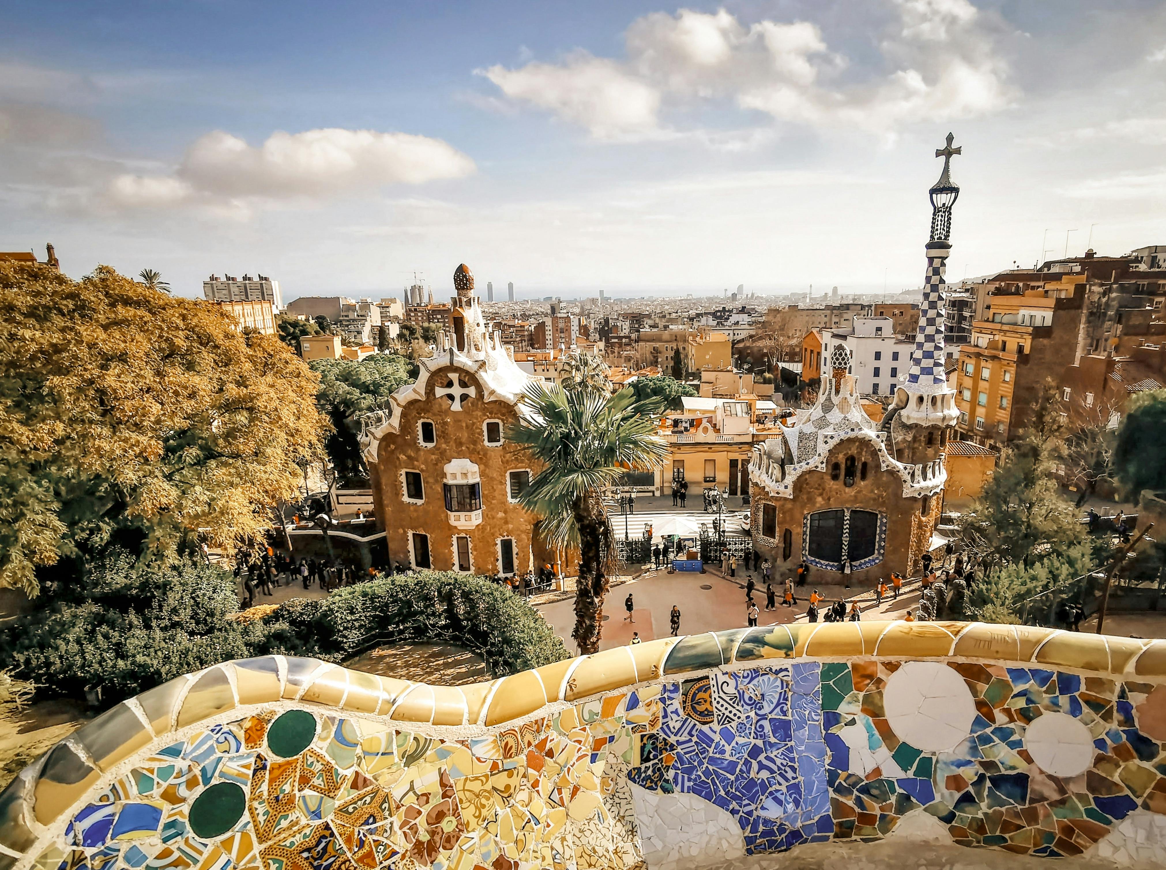 view of barcelona from park guell