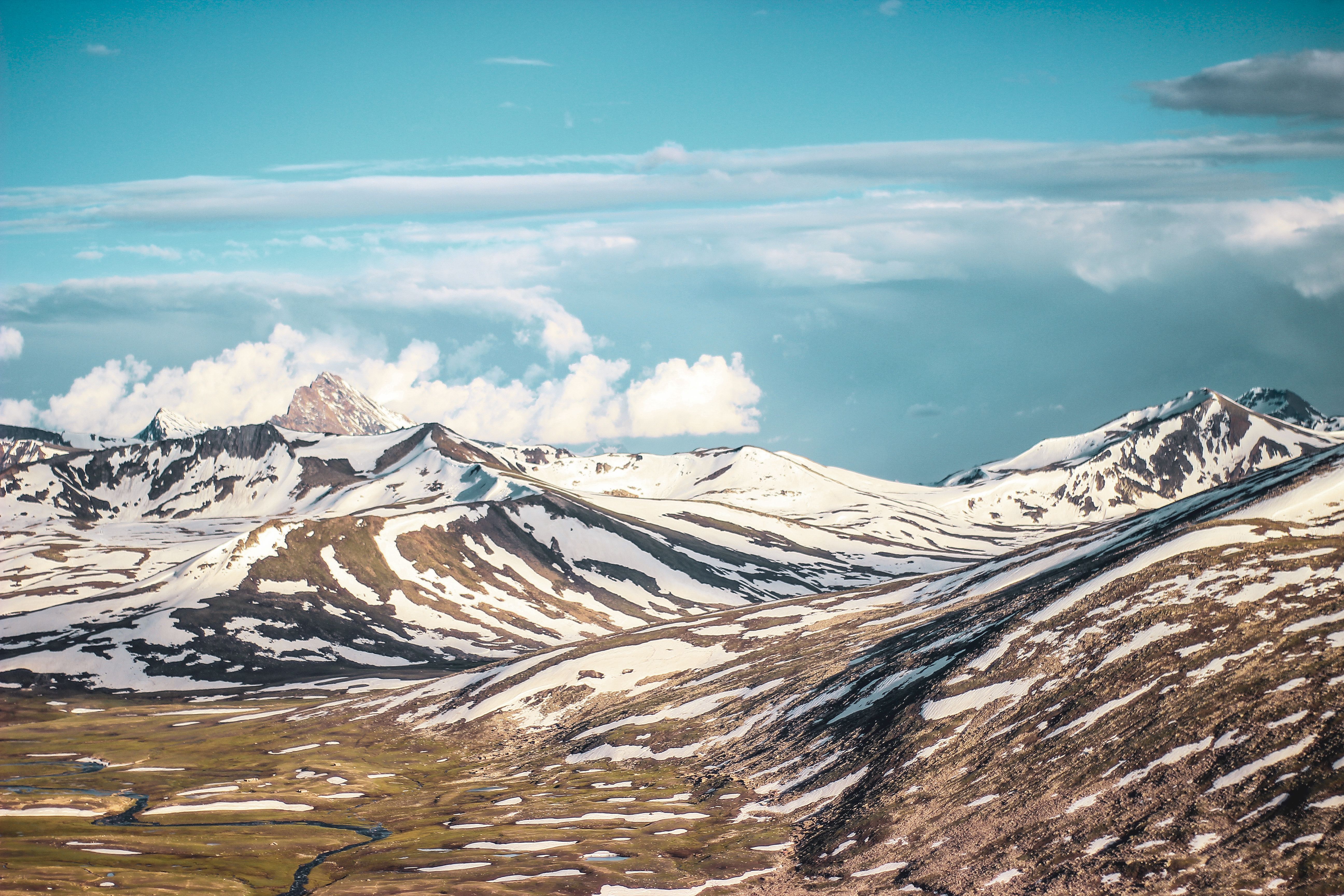 Snow Covered Mountain Under Blue Sky · Free Stock Photo