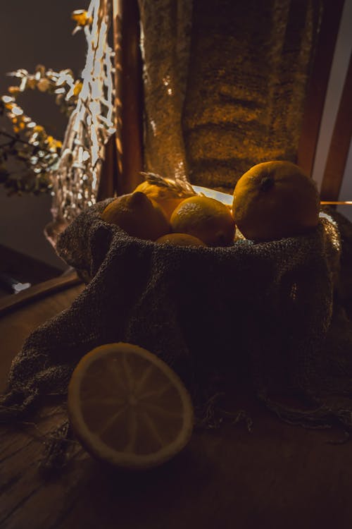 Lemon Fruits in a Bowl