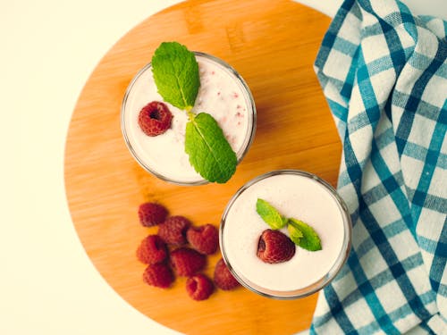 Smoothies in Drinking Glasses