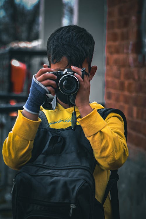 Gratis stockfoto met backpack, camera, dslr