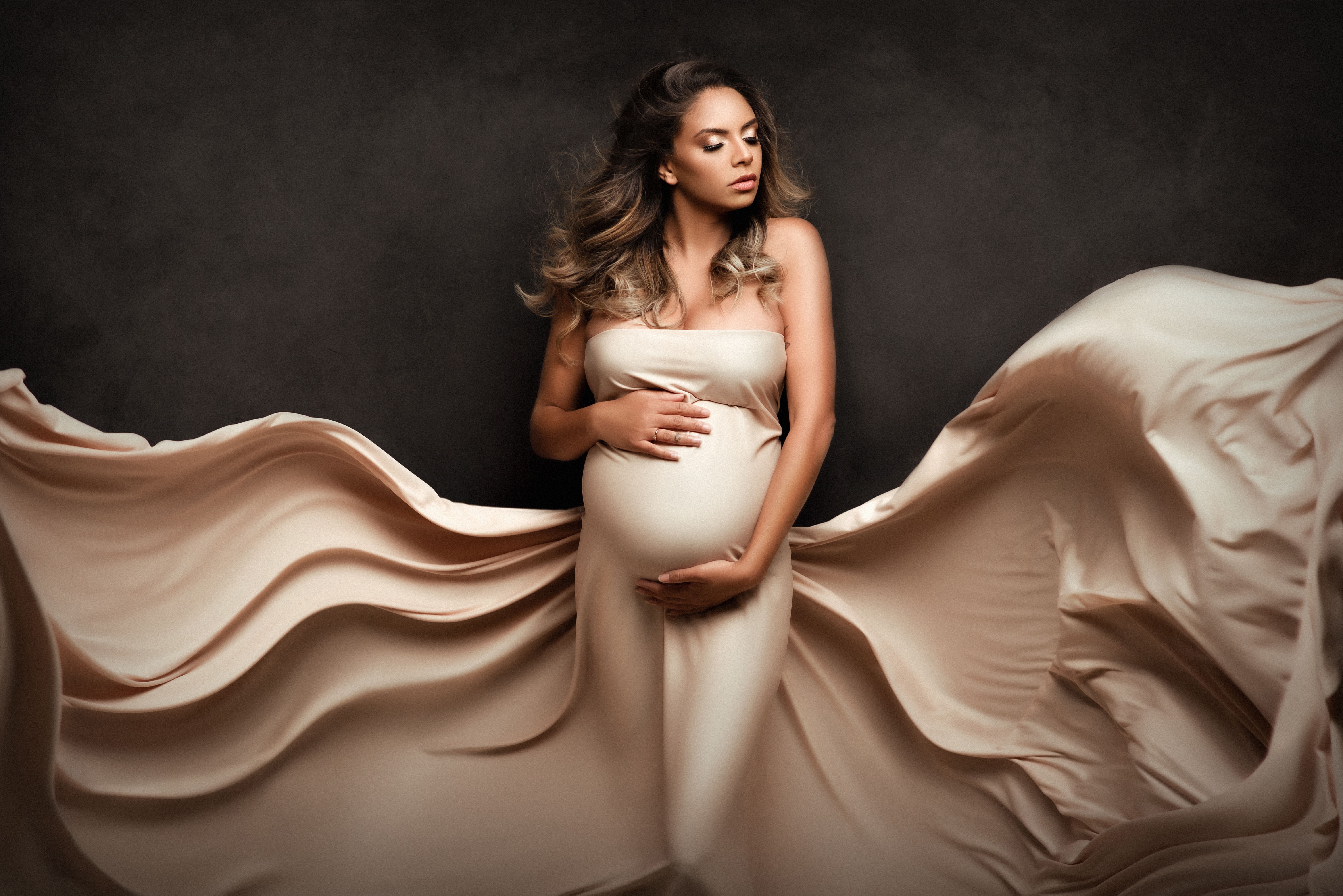 Robe longue fluide femme enceinte — élégance & douceur