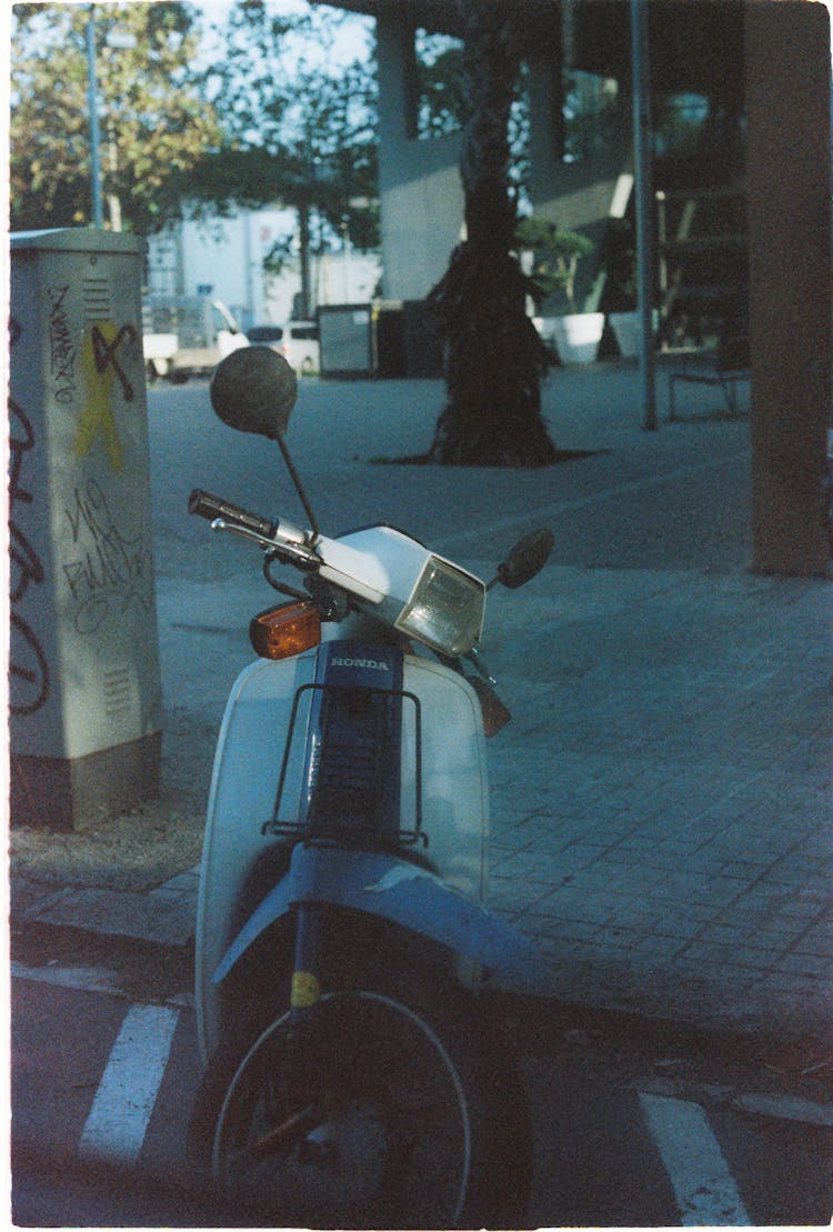 A Parked Honda Super Cub