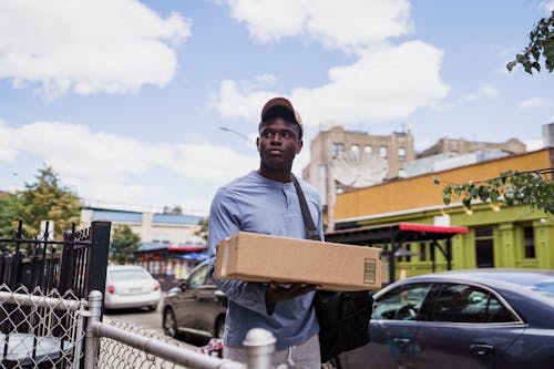 Man Holding Package