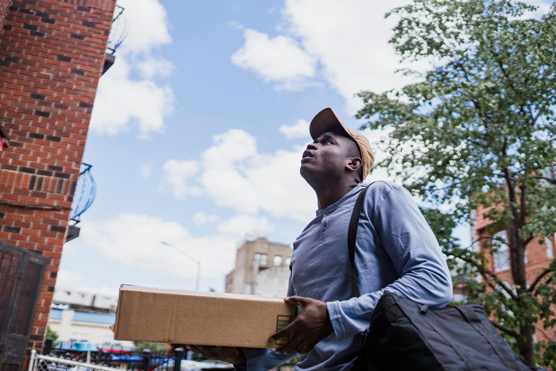 Delivery Man looking for Address