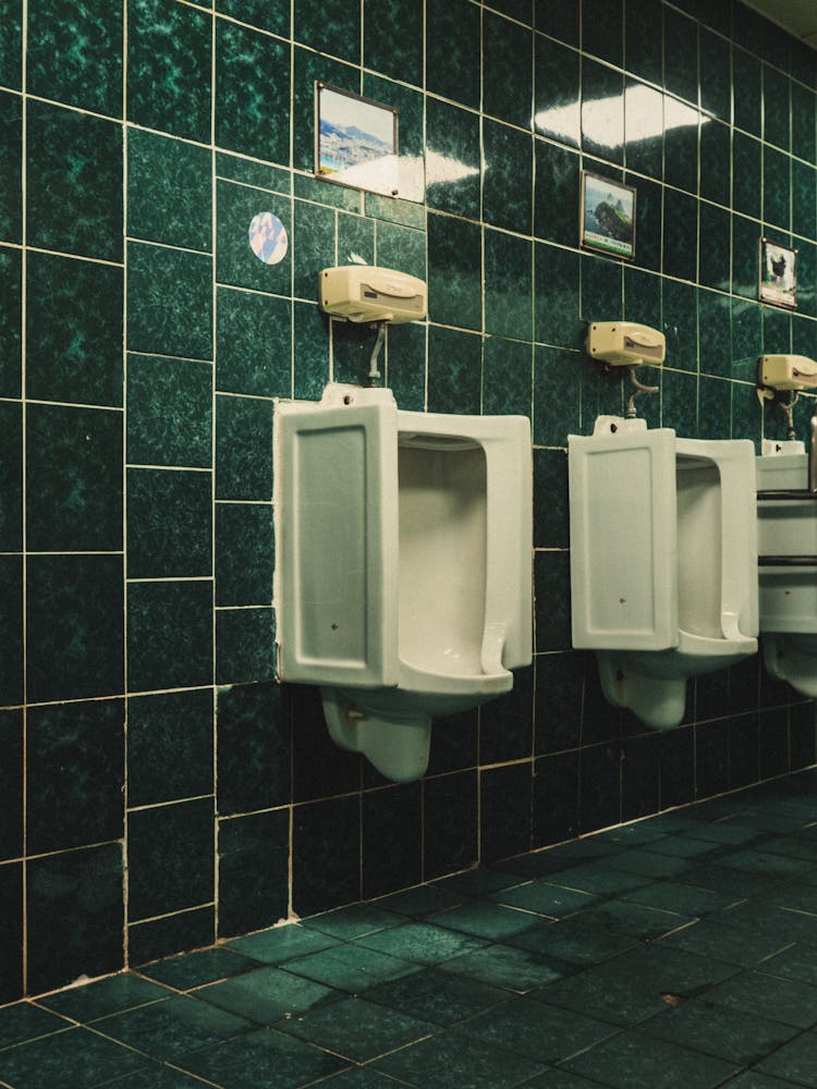 Urinals In A Bathroom