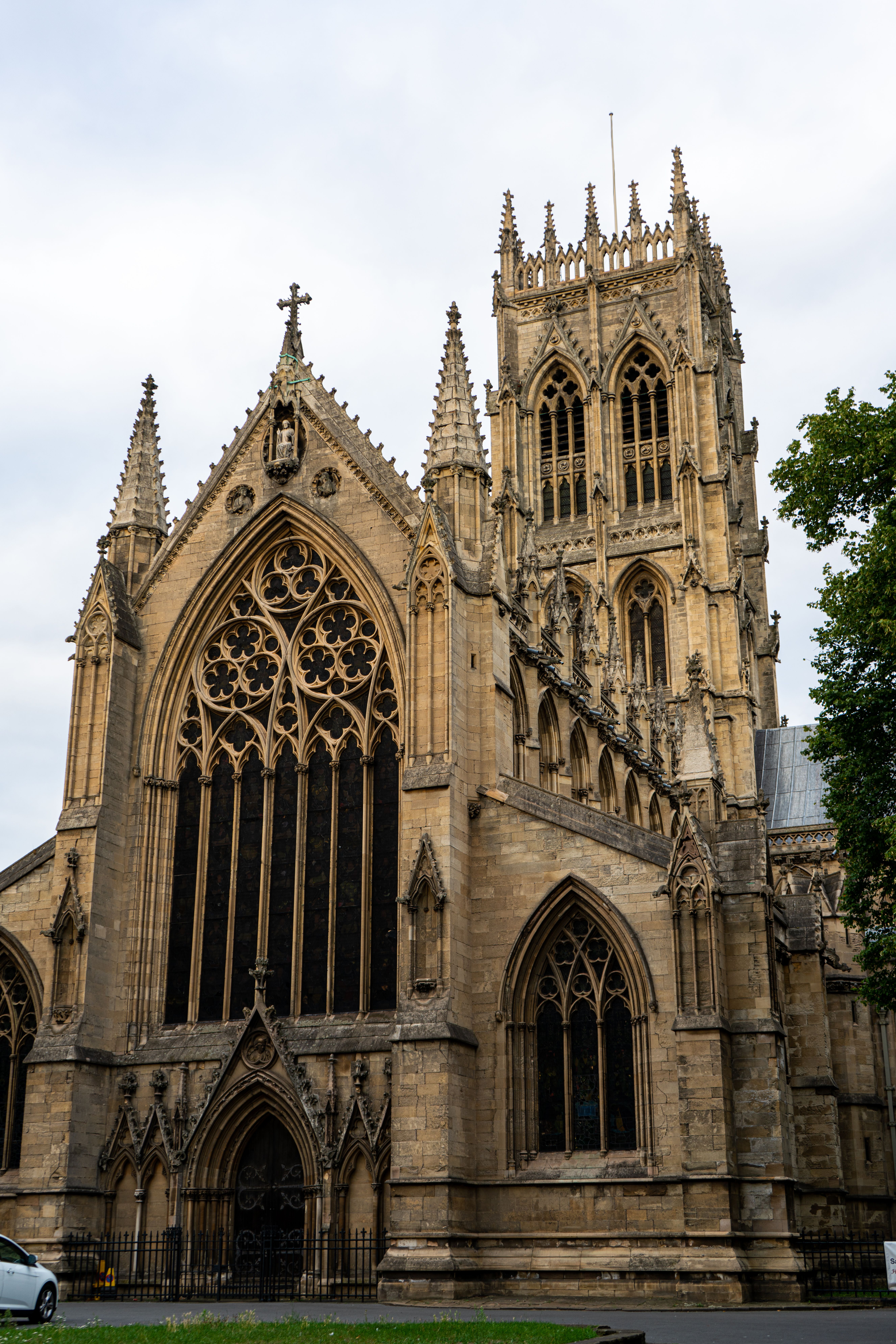 Doncaster town centre and Minster, South Yorkshire