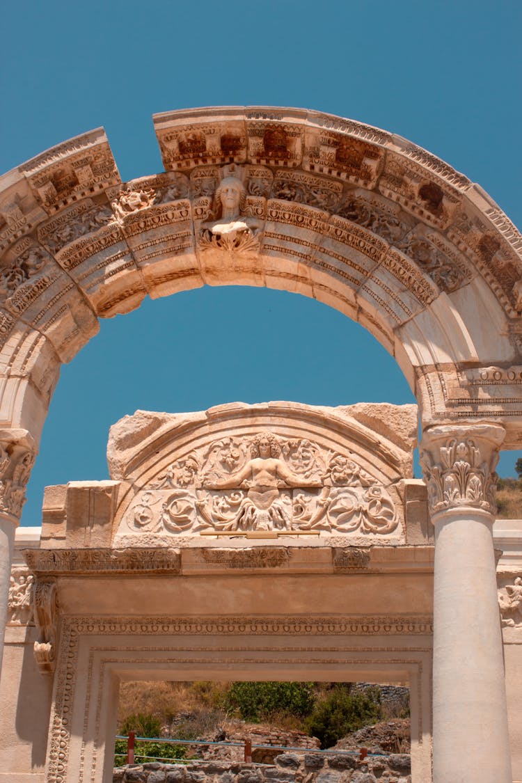 The Temple Of Hadrian In Turkey