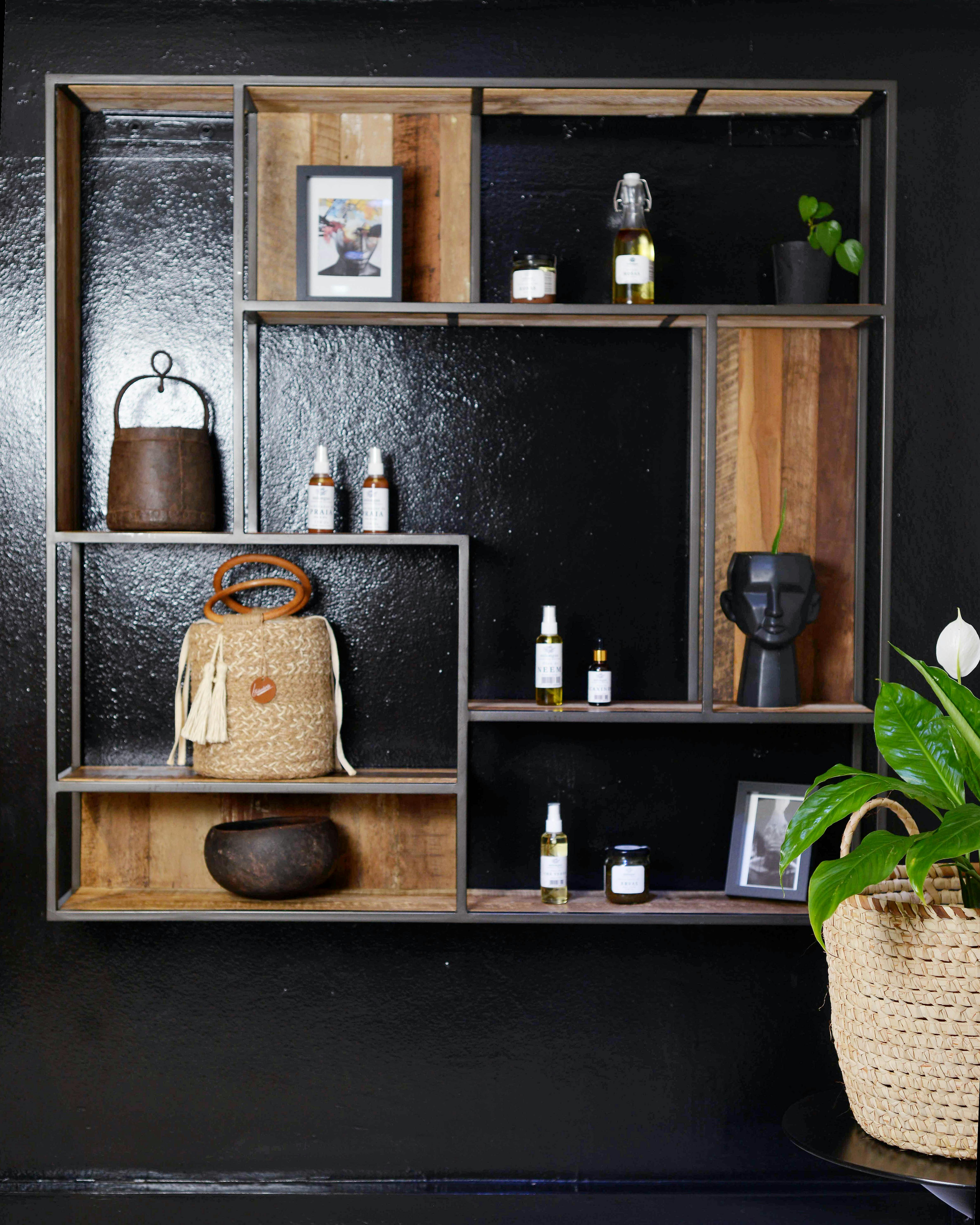 Brown Wooden Shelf With Decorations · Free Stock Photo