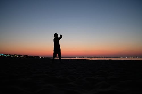 Free stock photo of beach, early morning, parasol