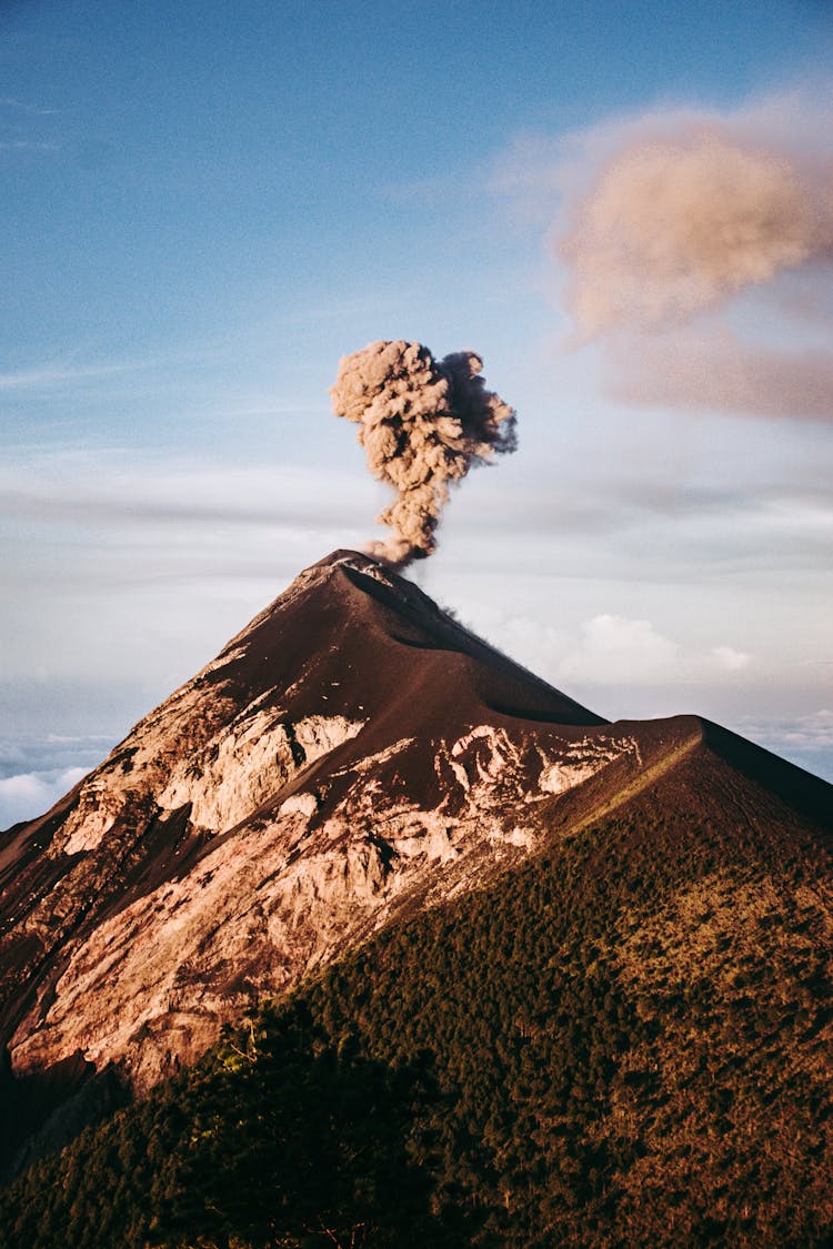 Volcan De Fuego In Guatemala