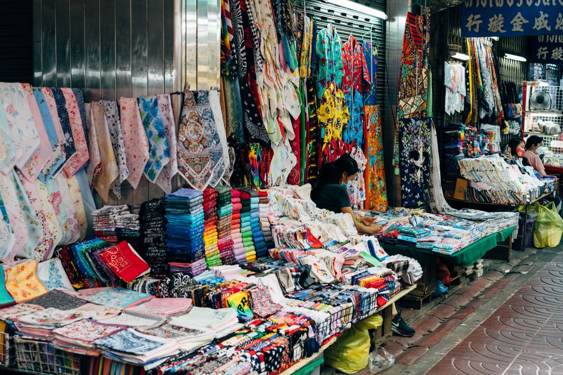 Colorful Clothes and Accessories at Bazaar · Free Stock Photo
