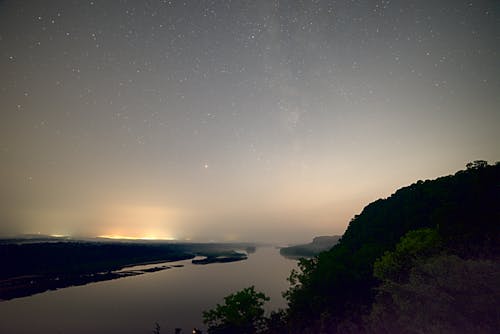 blöf, galaksi, gece içeren Ücretsiz stok fotoğraf