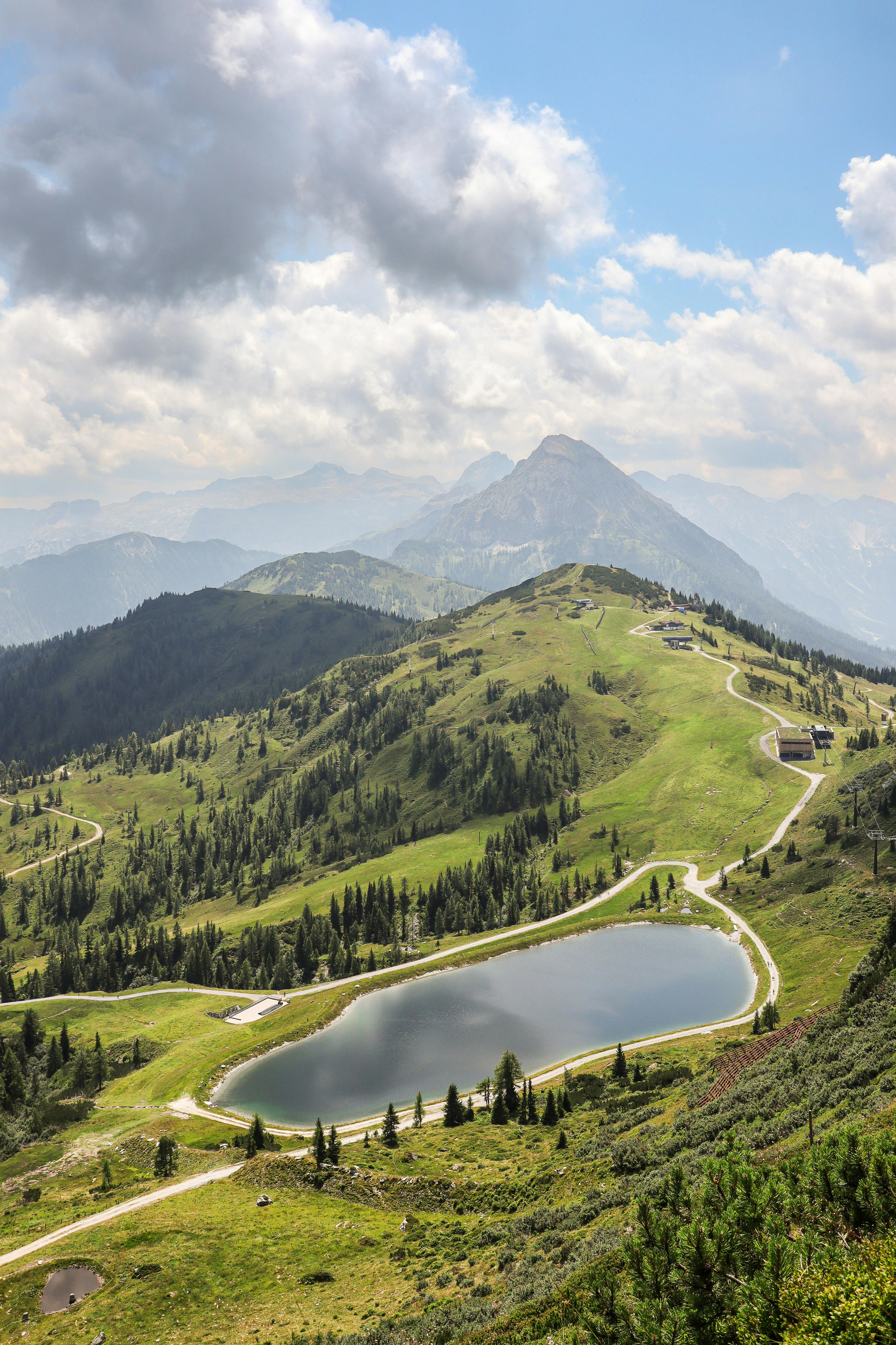 Miễn phí Cảnh đẹp Của Hồ Với Núi ở Grießenkareck Ảnh lưu trữ