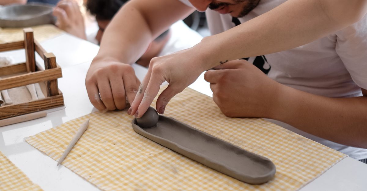 Person Using Clay People Sculpting with Clay · Free Stock Photo