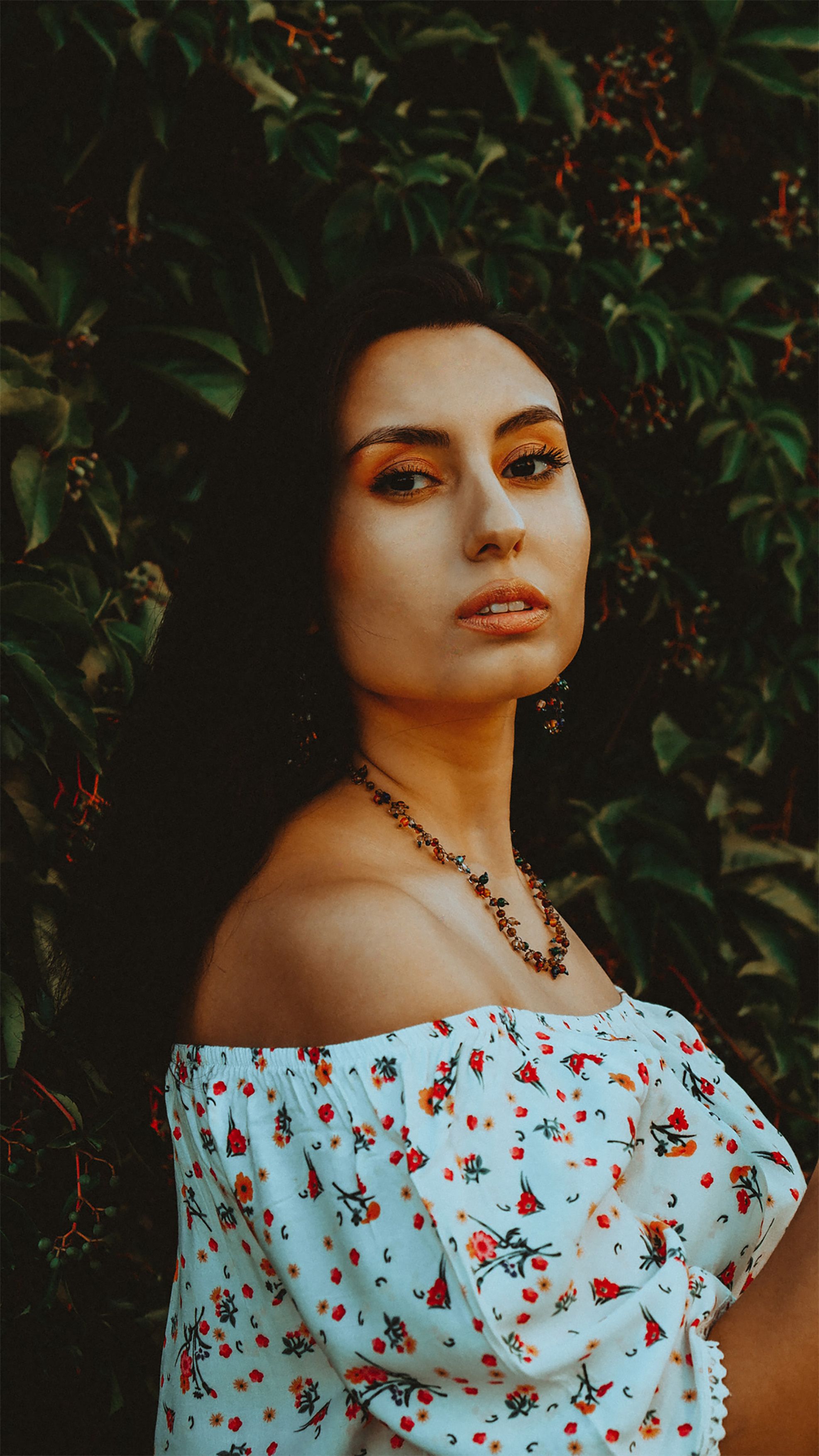 Blusa Ciganinha Floral Verde