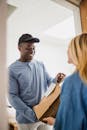Deliveryman with Paper Bag