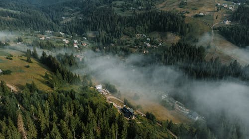 山村, 山谷, 景觀 的 免费素材图片