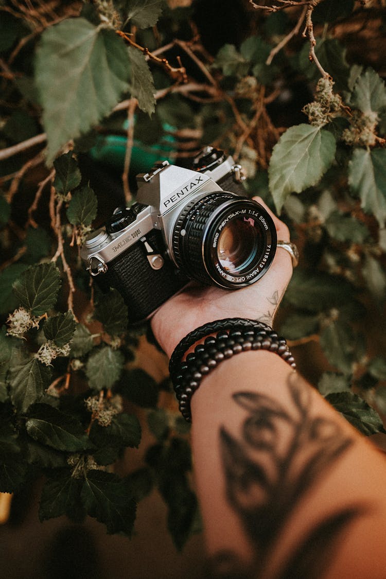 Hand Holding Camera