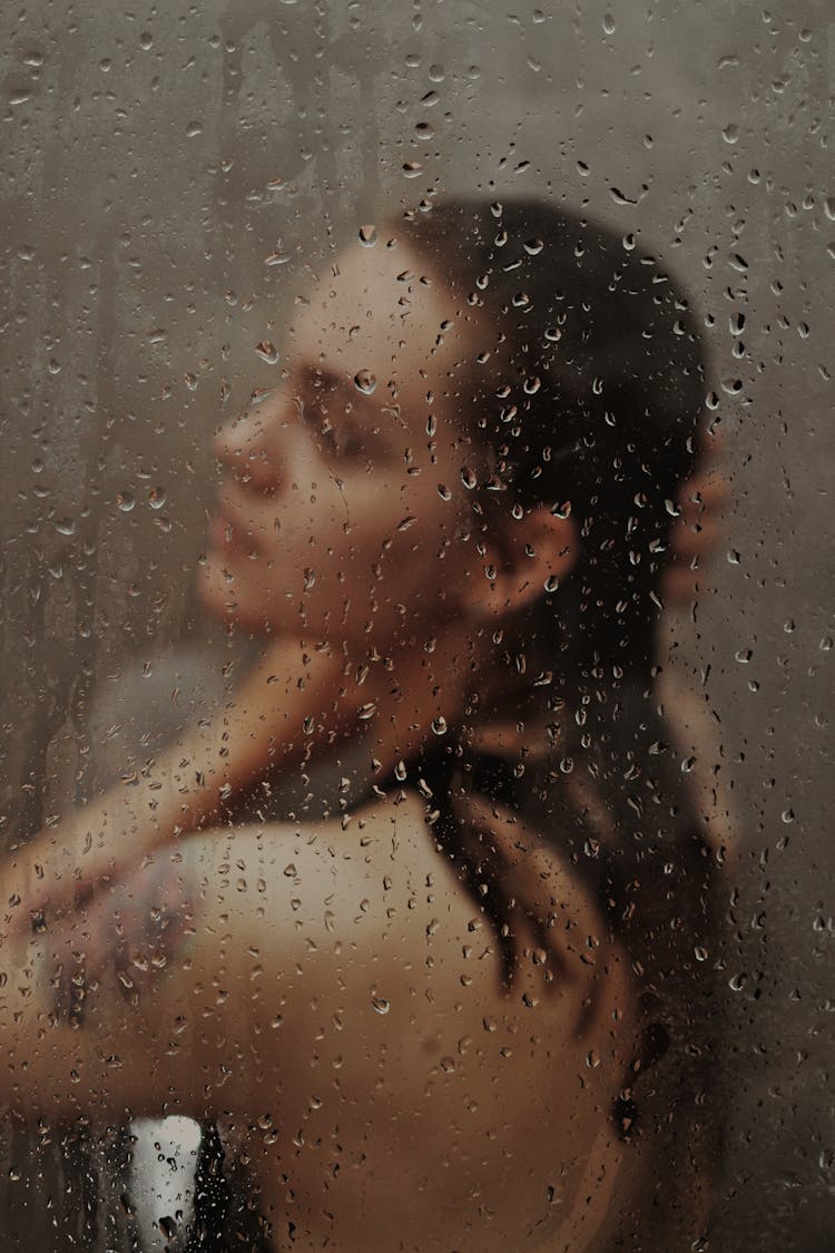 Woman Taking A Shower