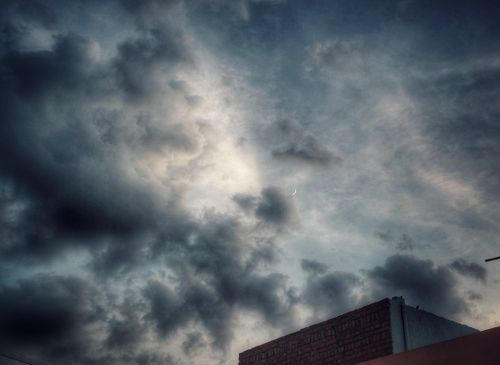 Free stock photo of cloud, cloud background, crescent moon Stock Photo