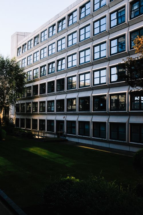 Windows University Building Facade of University Building with Windows · Free Stock Photo