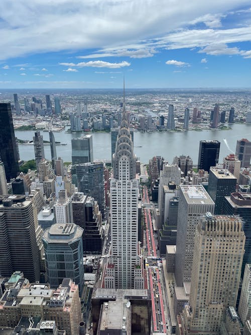 Aerial View of City Buildings