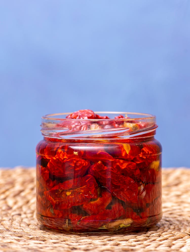 A Jar Of Sun Dried Tomatoes