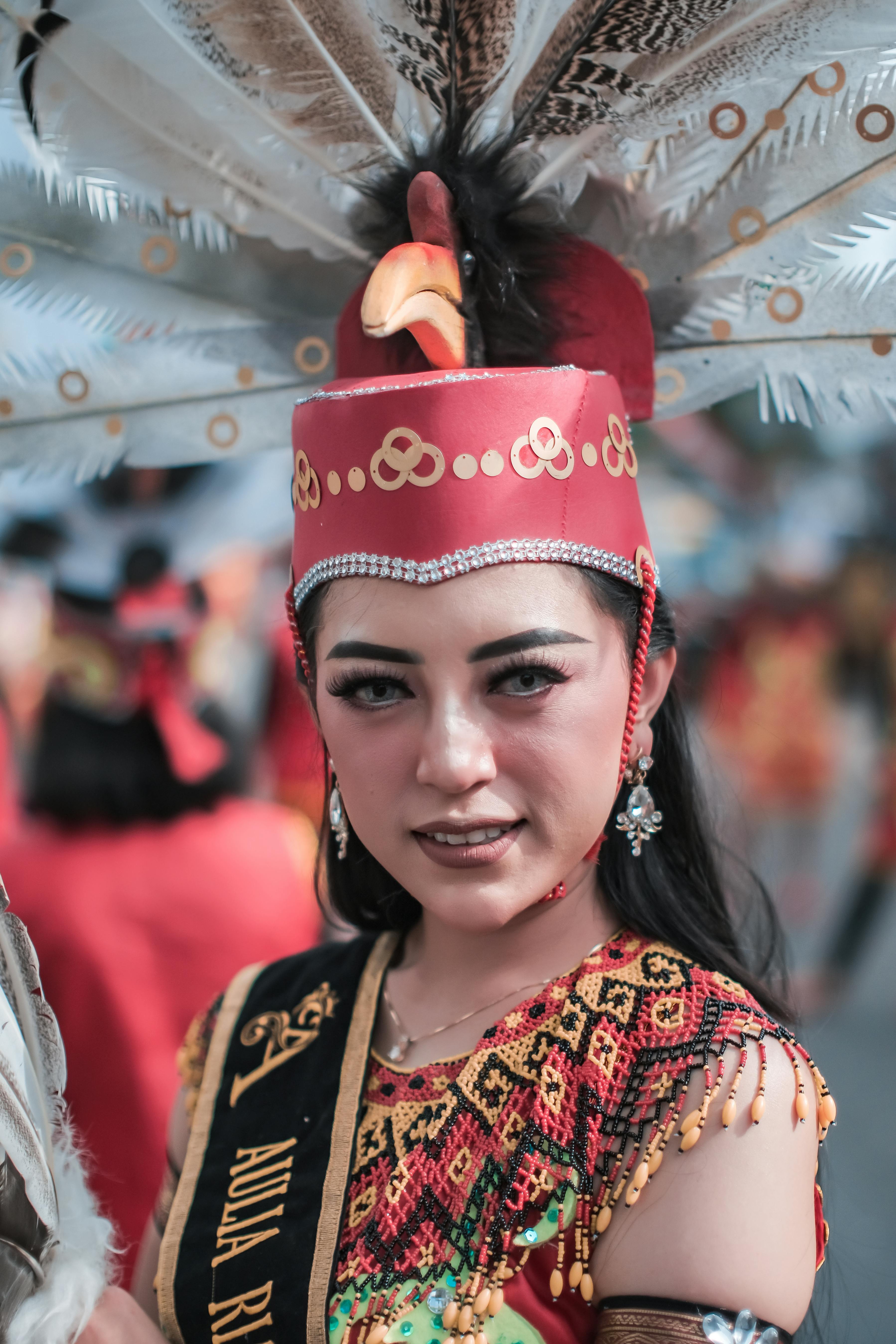 Man in Traditional Costume at the Ecuadorian Festival Corpus Christi