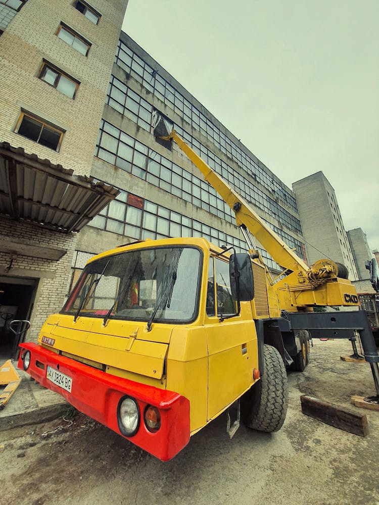 Truck Crane At Work