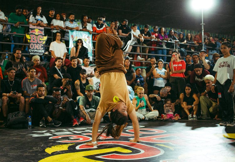 Dancer At A Breakdance Competition 