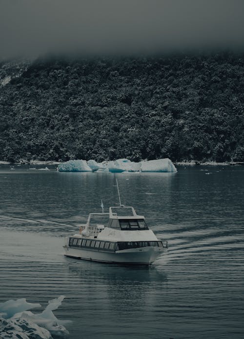 White and Black Boat on Sea