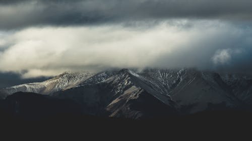 Majestic Mountains in Snow