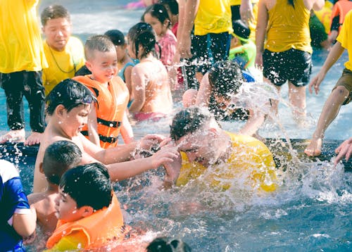 People in the Swimming