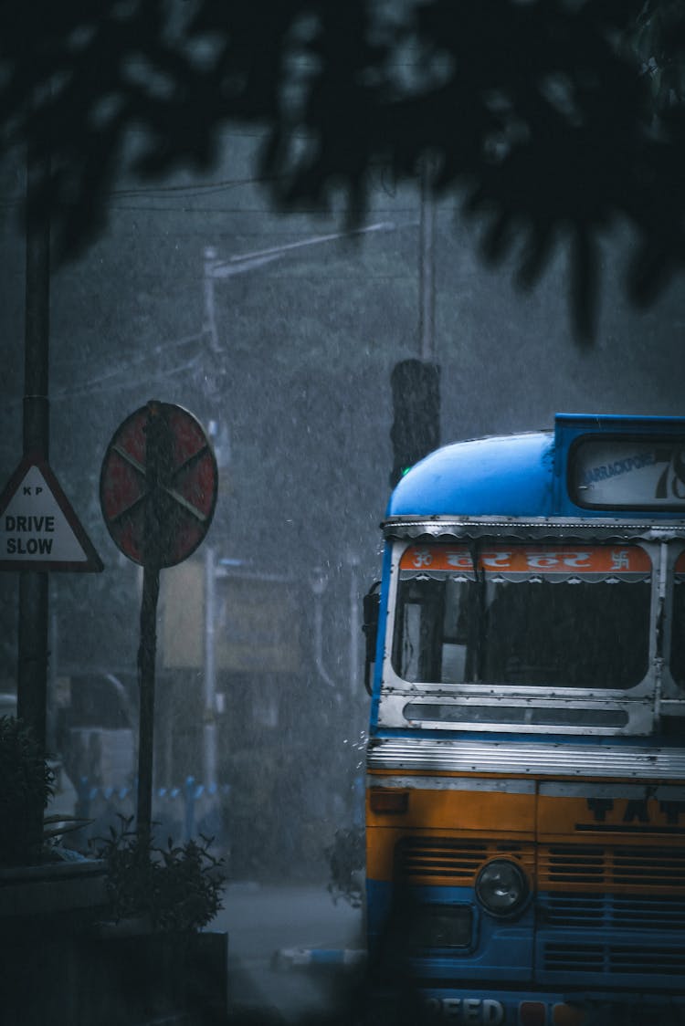 Heavy Rain On The Road