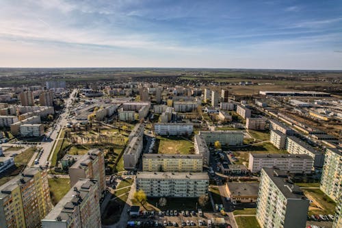 Základová fotografie zdarma na téma budovy, letecký pohled, město