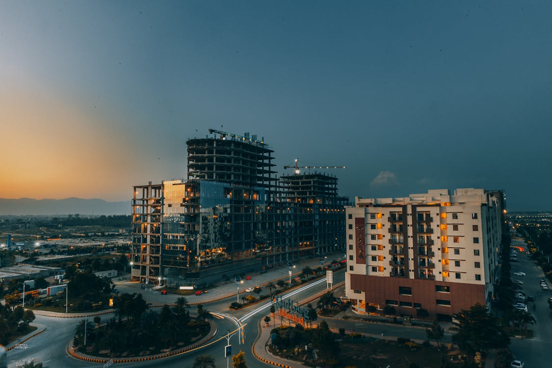 Kostenloses Stock Foto zu draußen, gebäude, goldene stunde