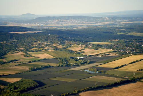 Aerial View of Farmland