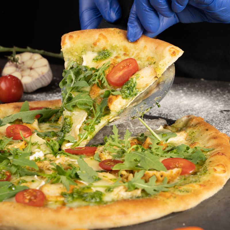 Chicken and Pesto Pizza