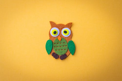 Brown And Green Owl Patch