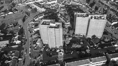 Aerial View of City Buildings