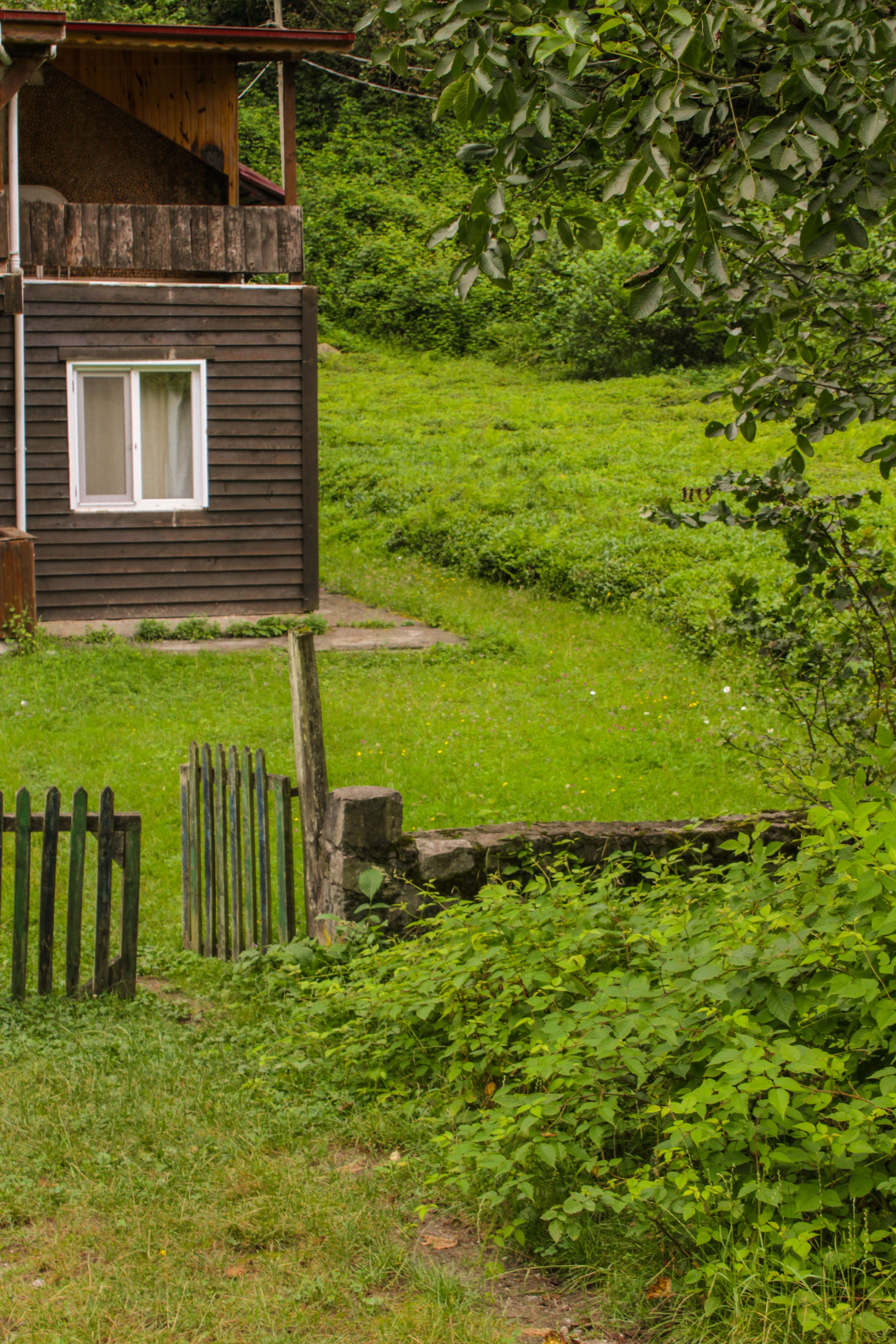 White Wooden House on Grass Field · Free Stock Photo