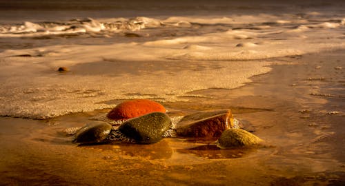 무료 돌, 바다, 바다 경치의 무료 스톡 사진