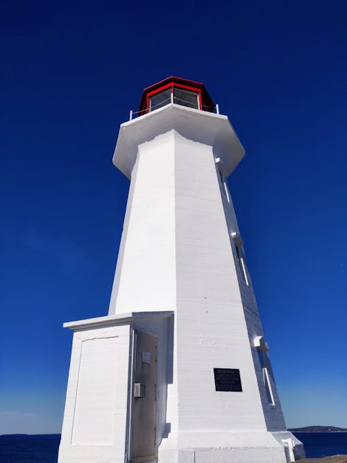 White Lighthouse under Blue Sky