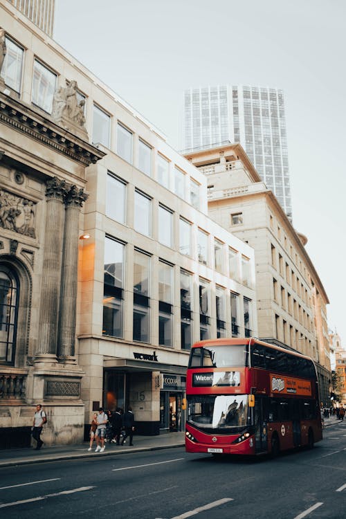 Kostenloses Stock Foto zu city of london, doppeldecker-bus, gebäude