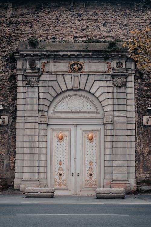 Entrance Door of Dolmabahce Palace in Istanbul, Turkey