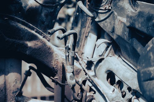 Free stock photo of car dismantled, car parts, old vehicle
